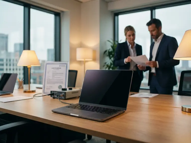 Сертификат на ноутбук