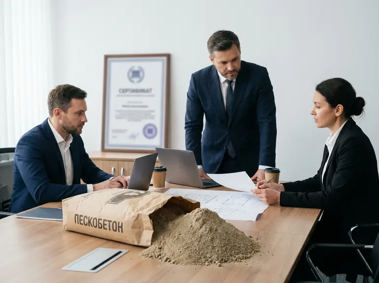 Сертификат на пескобетон